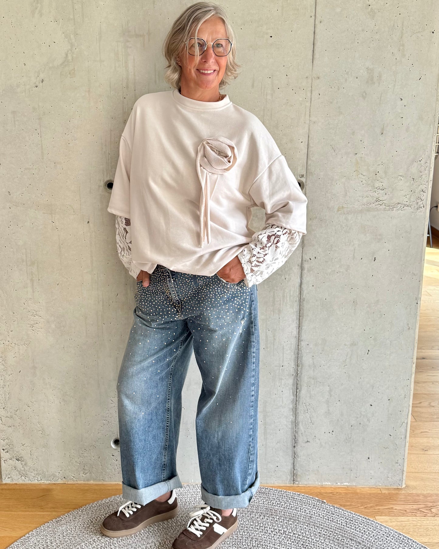 Sweatshirt Spitze