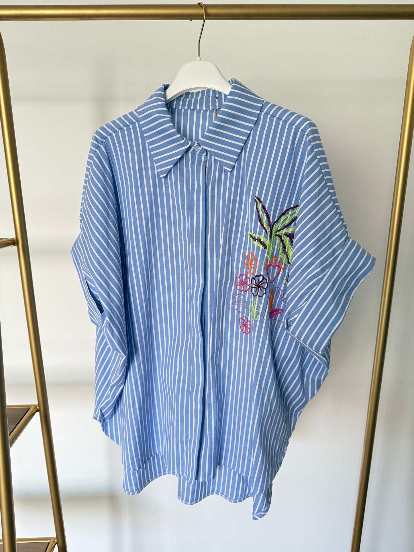 Streifen Bluse Oversize