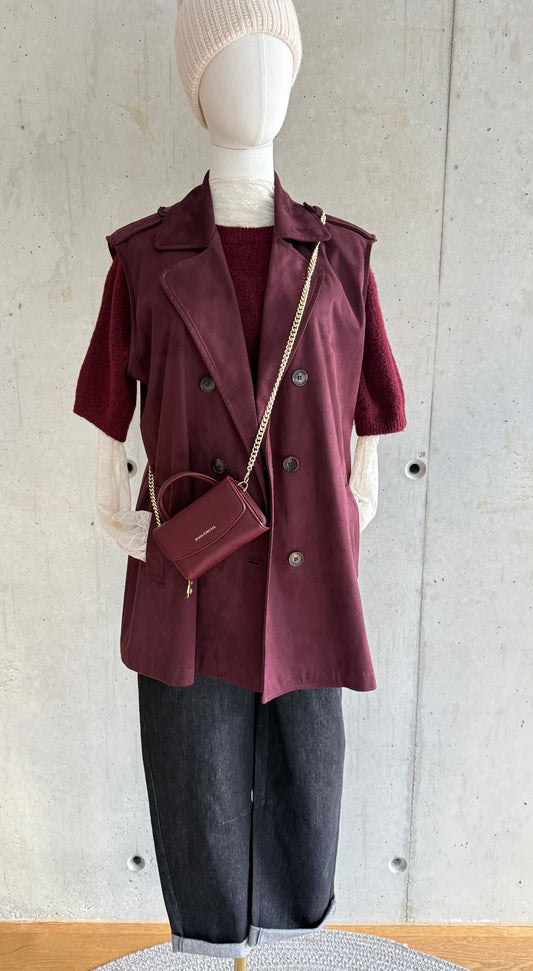 Weste Bordeaux
