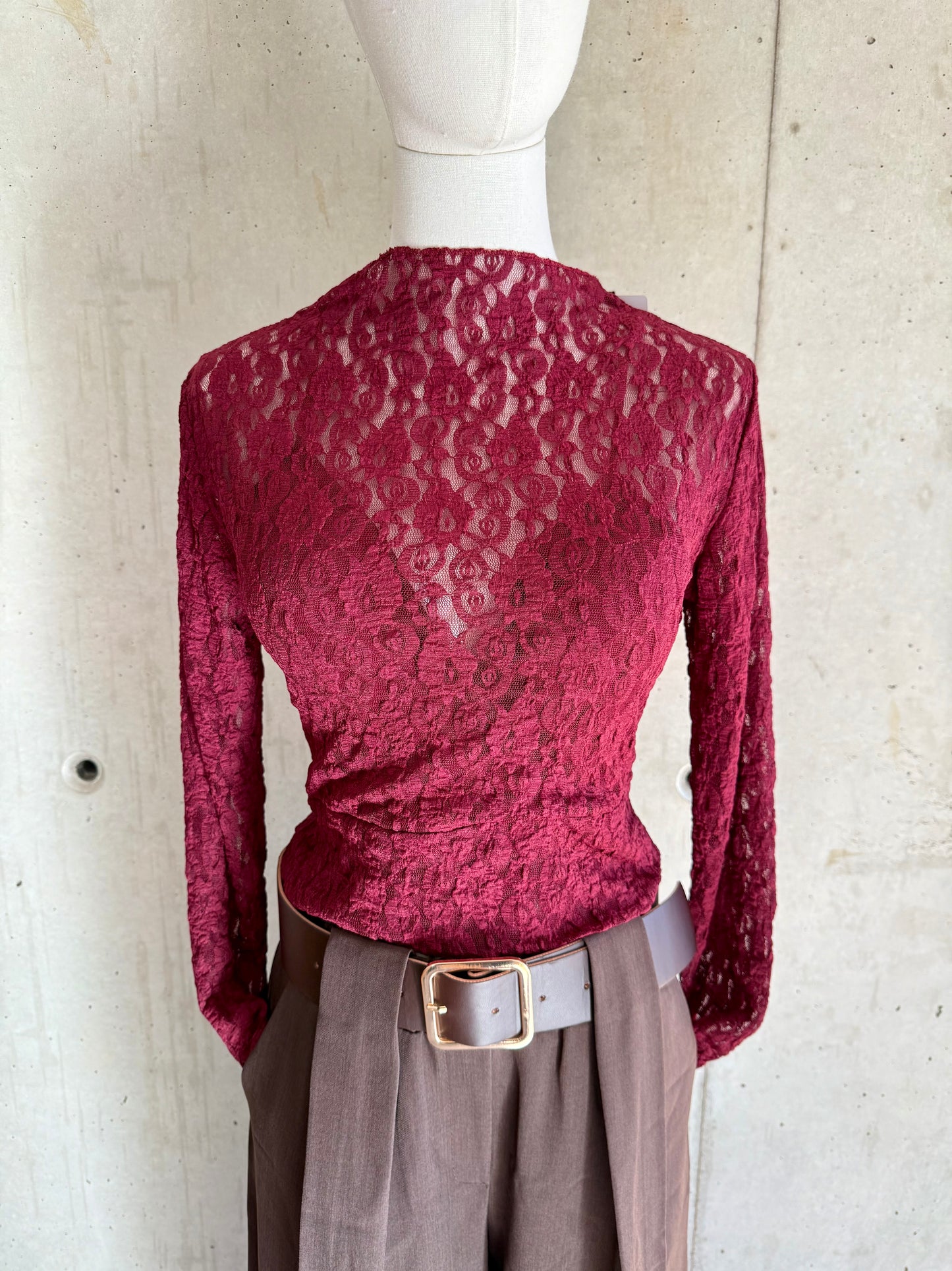 Spitzen Shirt mit Einsatz