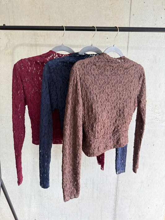 Spitzen Shirt mit Einsatz