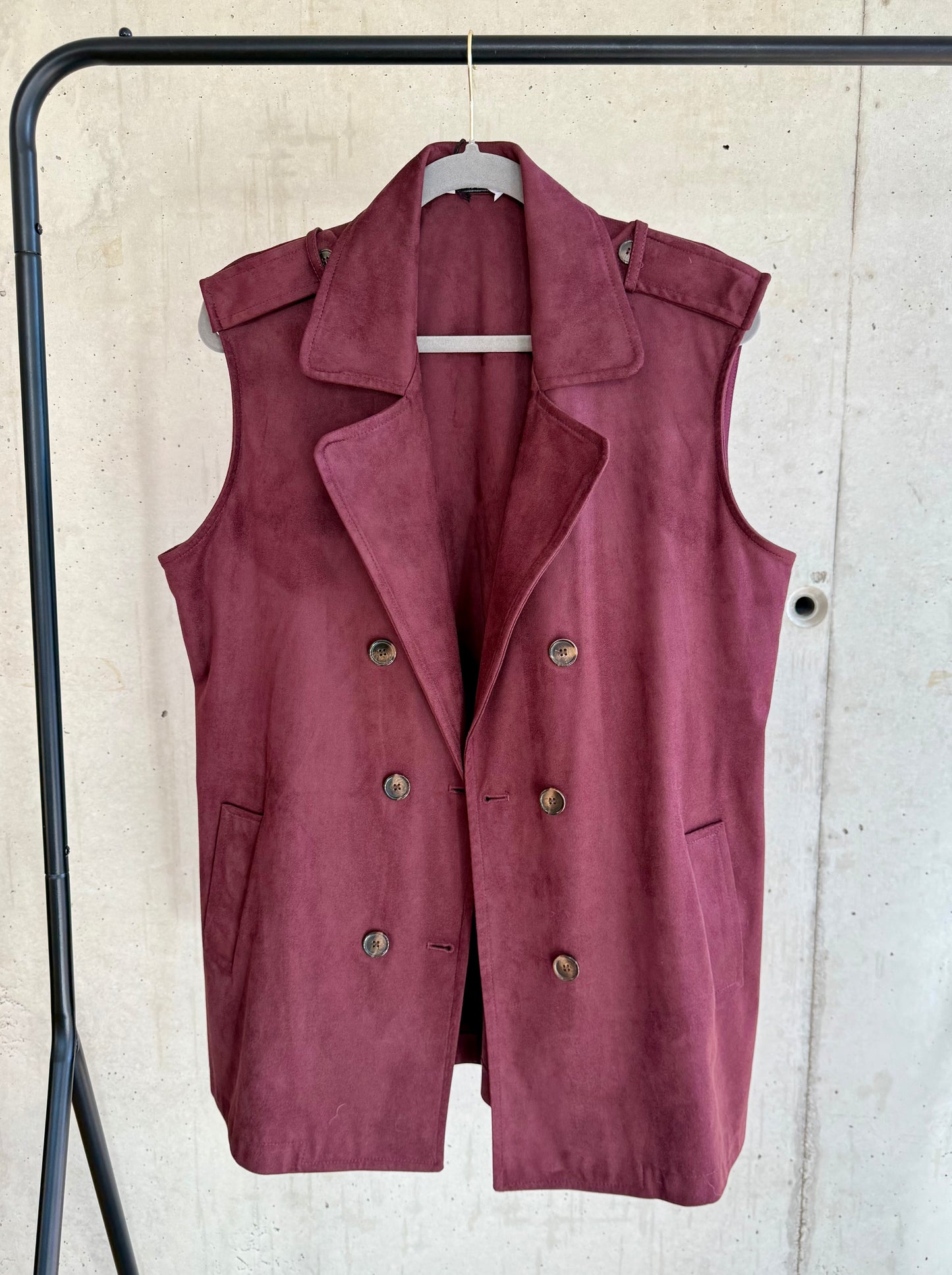 Weste Bordeaux