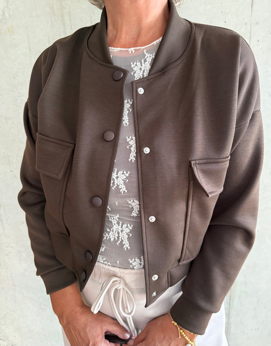 Kurzer Sweat-Blouson
